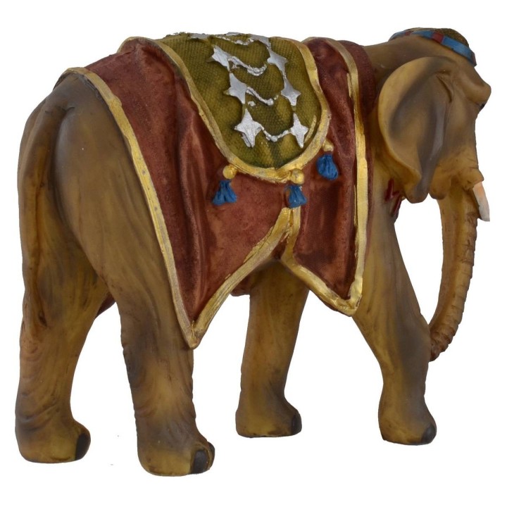 Elefante bardato per statue 12 cm