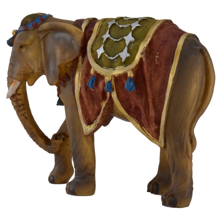 Elefante adornado para estatuas de 12 cm