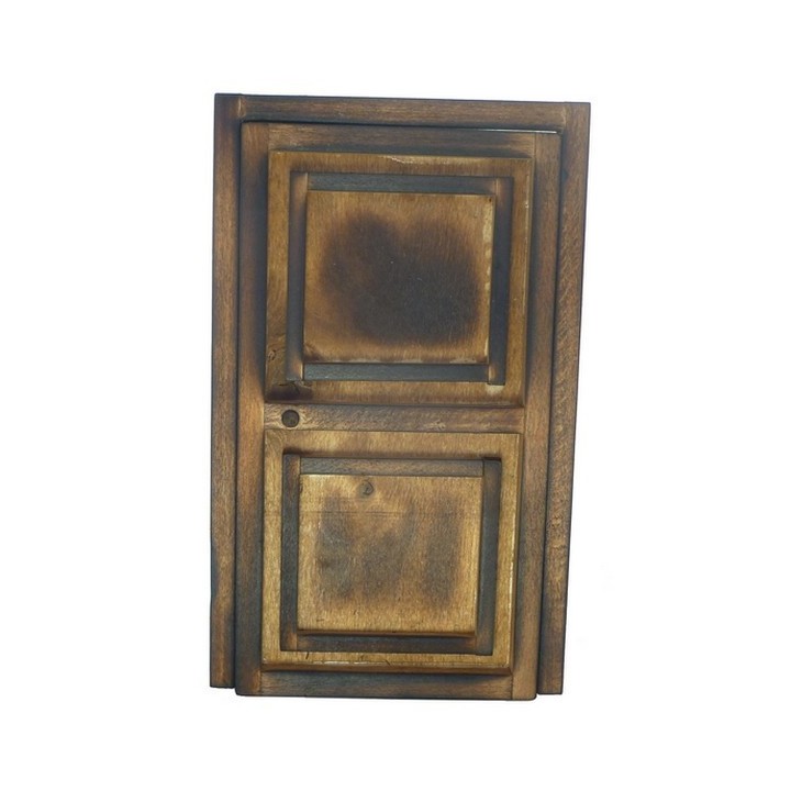 Porta in legno invecchiato cm 7,3x13x5 - T913