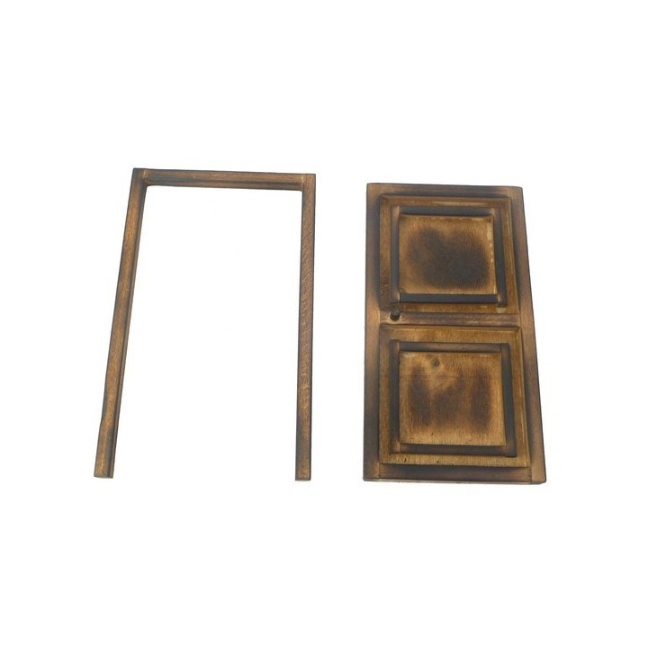 Porta in legno invecchiato cm 7,3x13x5 - T913