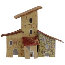 Casetta colonica per presepe cm 12x5,5x10 h