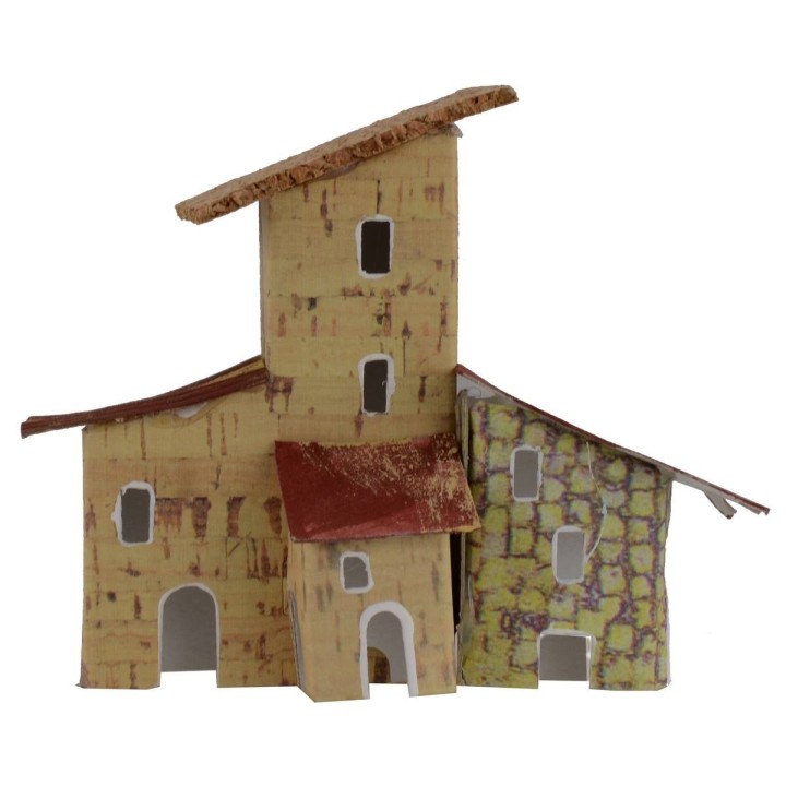 Farmhouse for creche 12x5.5x10 cm h