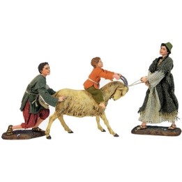 Children with goat -STV30 / 38 - Free shipping