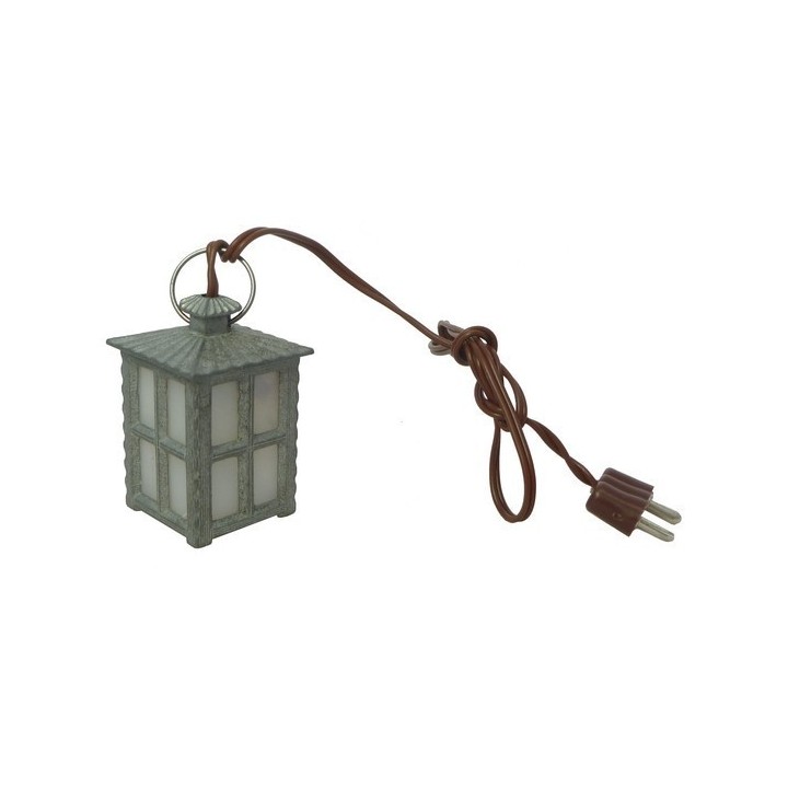 Large white light metal lantern - Code LM65B