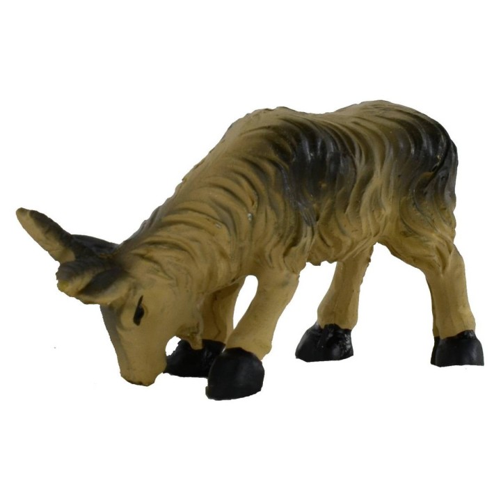 Brown goat with low head for statues 10-12 cm