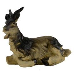 Capra marrone seduta per statue 10-12 cm