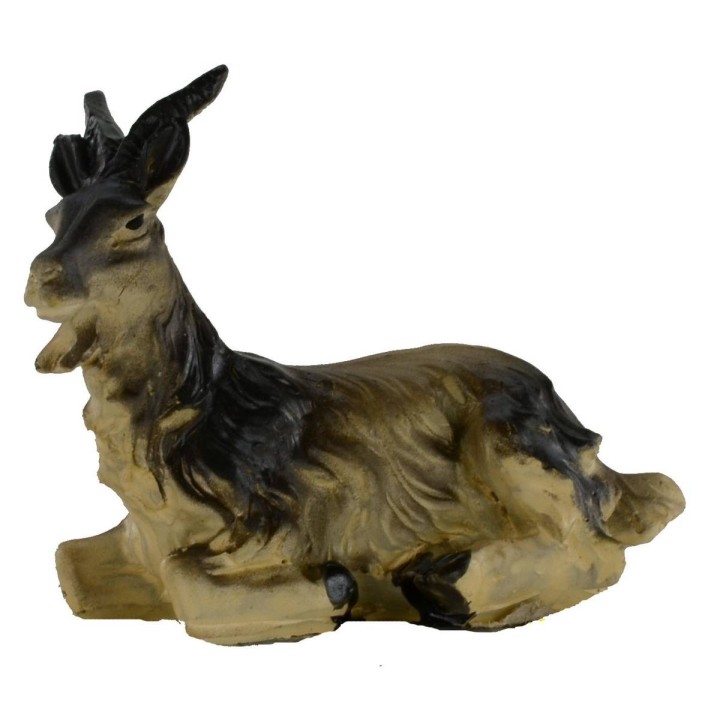 Capra marrone seduta per statue 10-12 cm