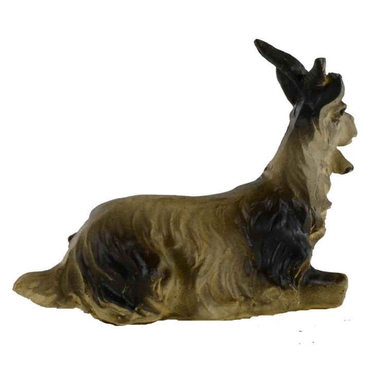 Cabra marrón sentada para estatuas de 10-12 cm