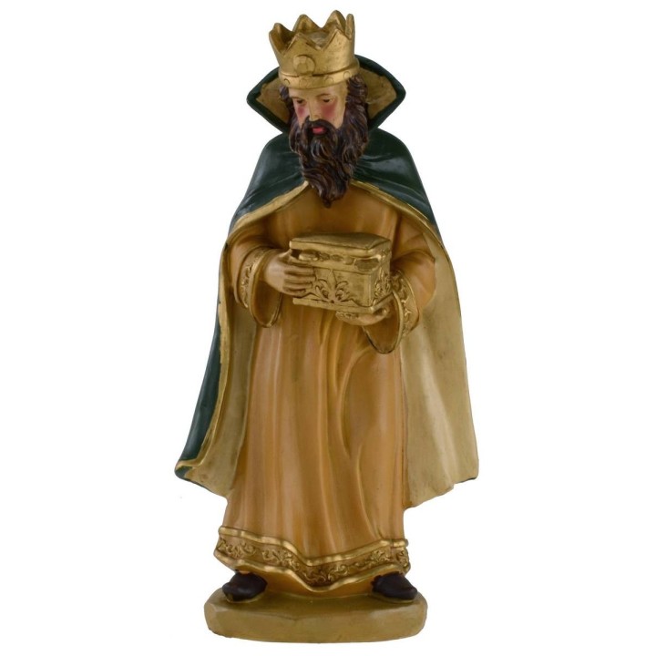Set 3 Re Magi in resina serie 25 cm per presepe