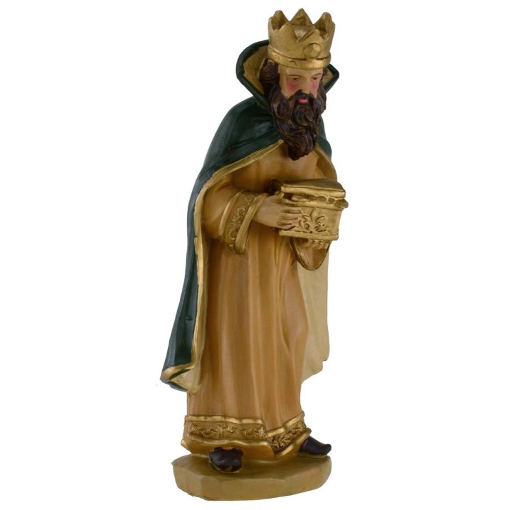 Set 3 Re Magi in resina serie 25 cm per presepe
