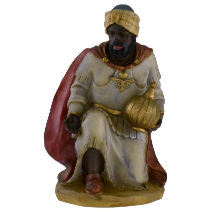 Set 3 Re Magi in resina serie 25 cm per presepe