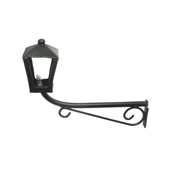 Farol de pared mediano con microlámpara de 12V. 