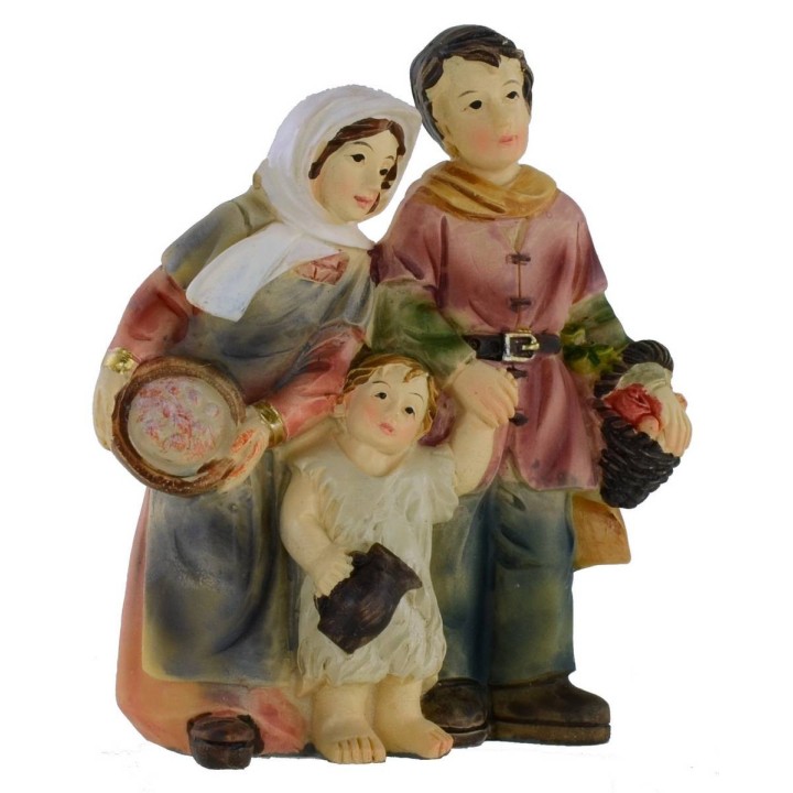 Famiglia in resina serie 8 cm