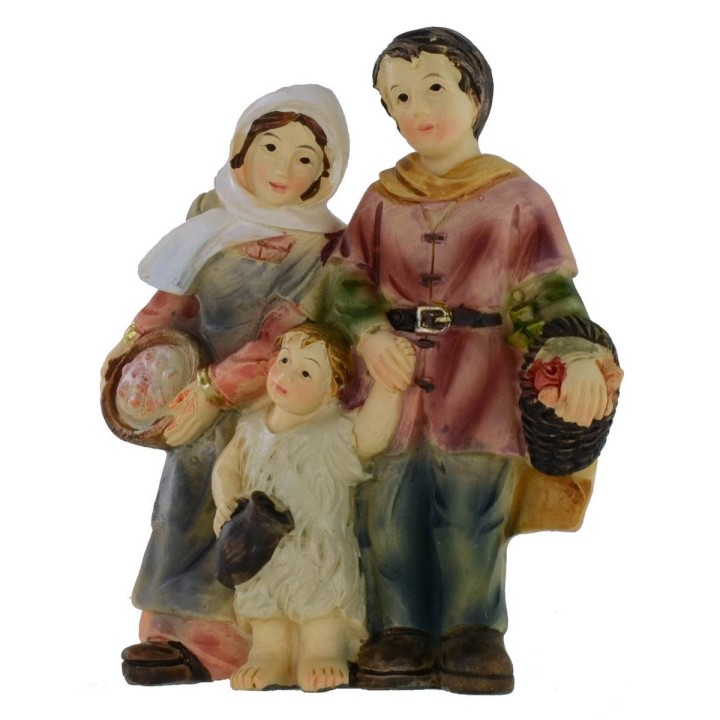 Famiglia in resina serie 8 cm