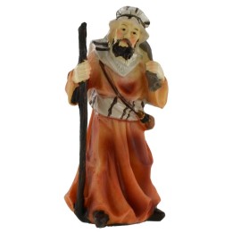 Viandante orientale con bastone serie 8 cm in resina