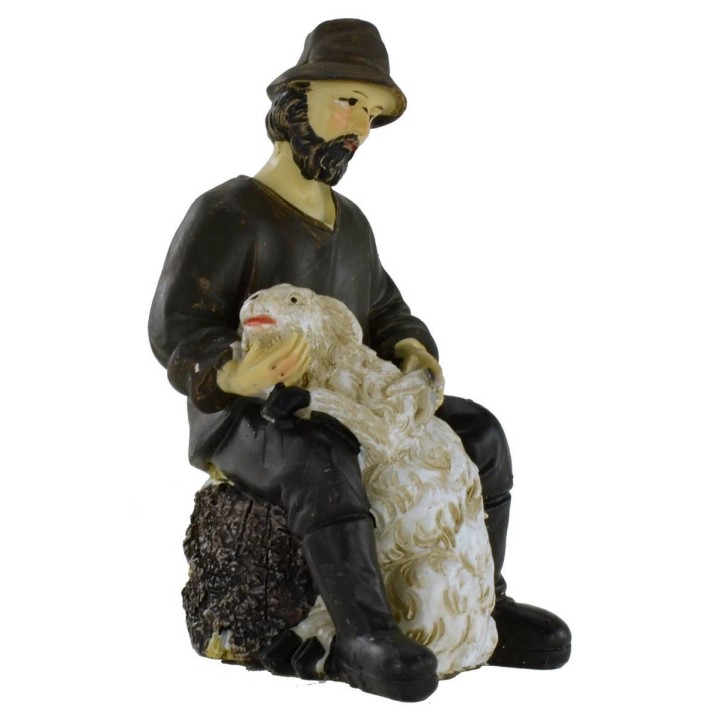 Tosatore di pecora in resina serie 11 cm