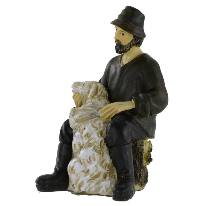 Tosatore di pecora in resina serie 11 cm