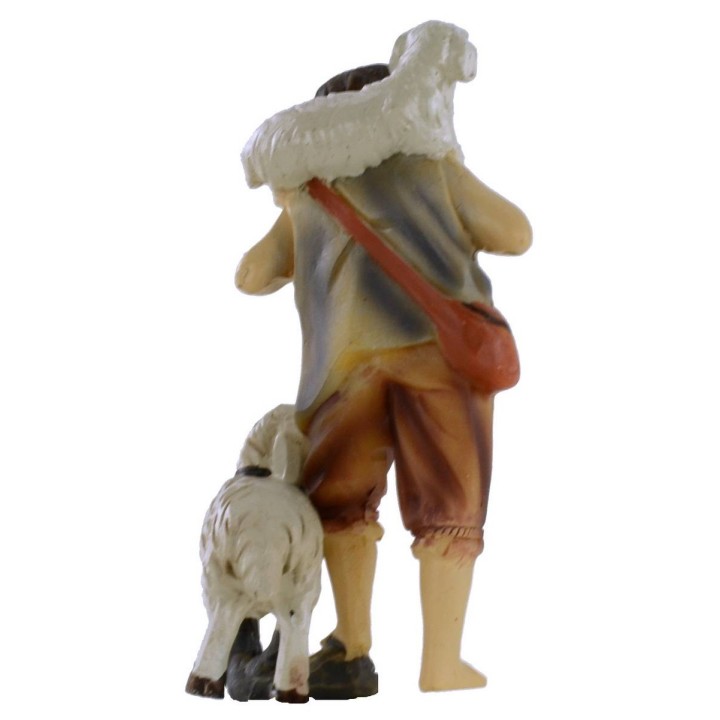 Pastorello con pecore serie 9 cm in resina