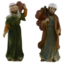 Set of two oriental shepherds 8 cm series in resin