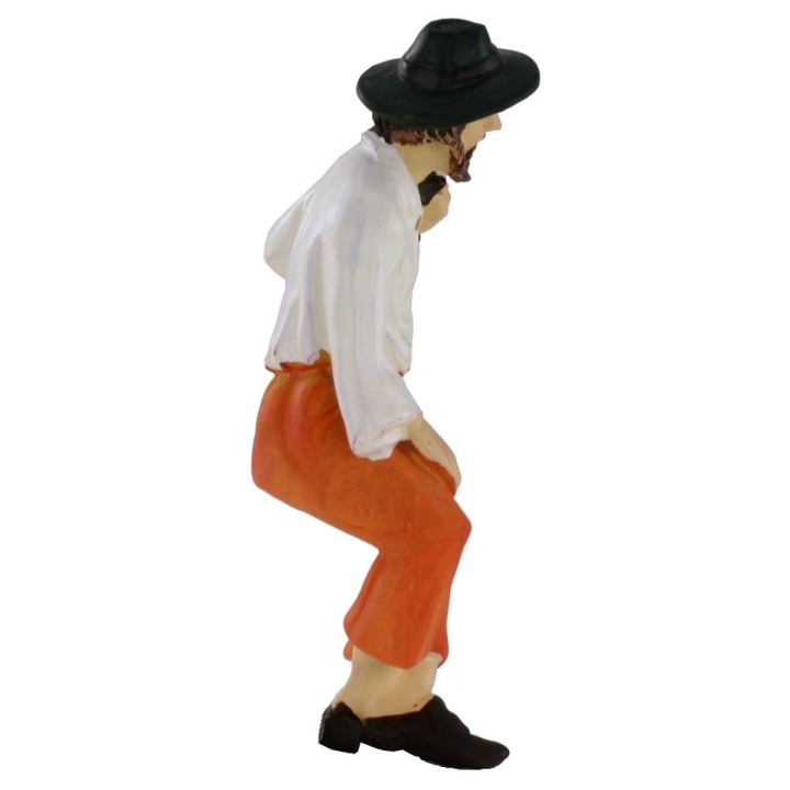 Uomo seduto in resina serie 11 cm