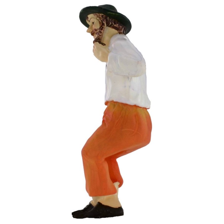Uomo seduto in resina serie 11 cm