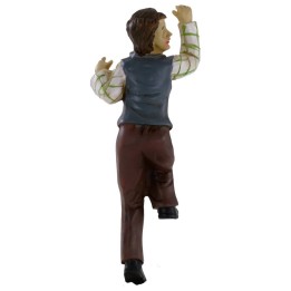 Uomo che sale la scala in resina serie 11 cm