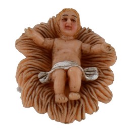 Niño Jesús en la cuna para estatuas de 8-10 cm en PVC