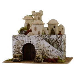 Villaggio palestinese su due piani cm 37,5x31x31,5 h