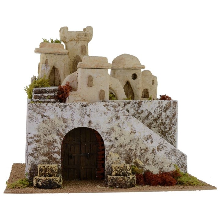 Villaggio palestinese su due piani cm 37,5x31x31,5 h