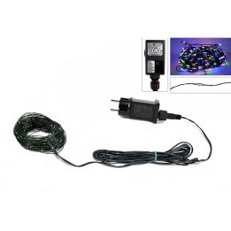 Catena 100 micro led multicolor con giochi 220v.