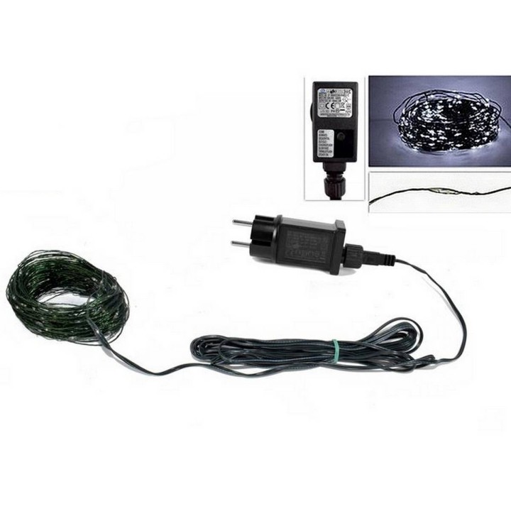 Catena 100 micro led bianco freddo 220v.