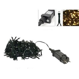 Catena 180 led bianco caldo con giochi di luce per esterno e