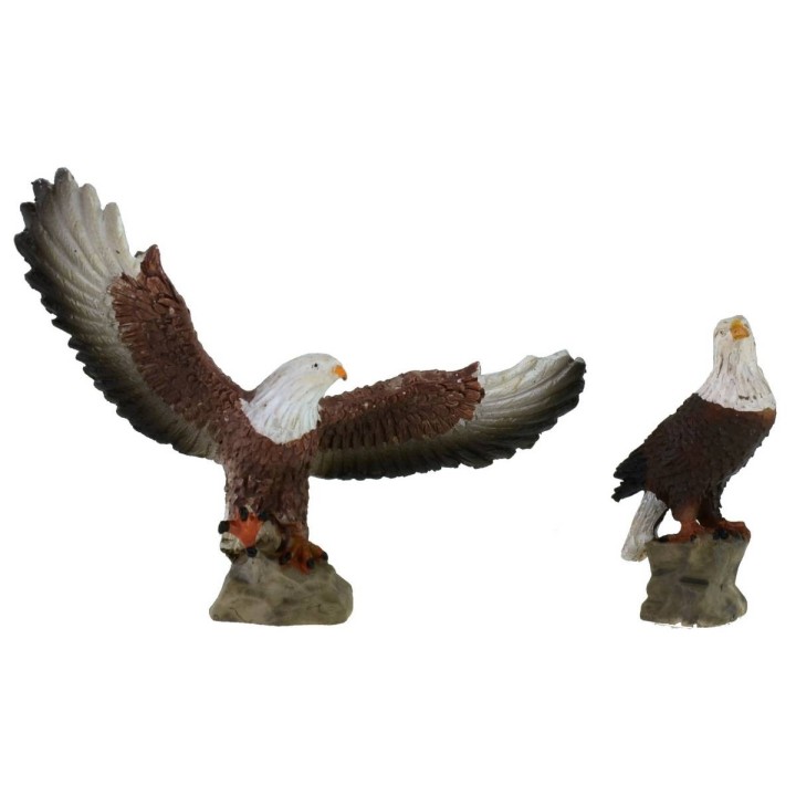 Conjunto de dos águilas para estatuas de 10-12 cm