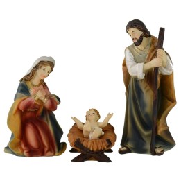 Natività 3 soggetti cm 14 in resina