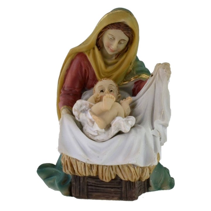 Natividad 3 figuras en resina serie 10 cm