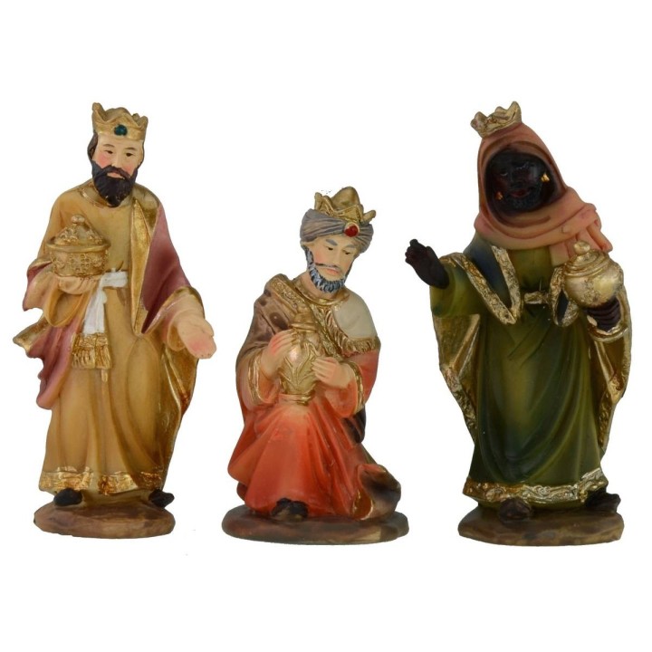 Conjunto de 3 Reyes Magos en resina serie 12 cm