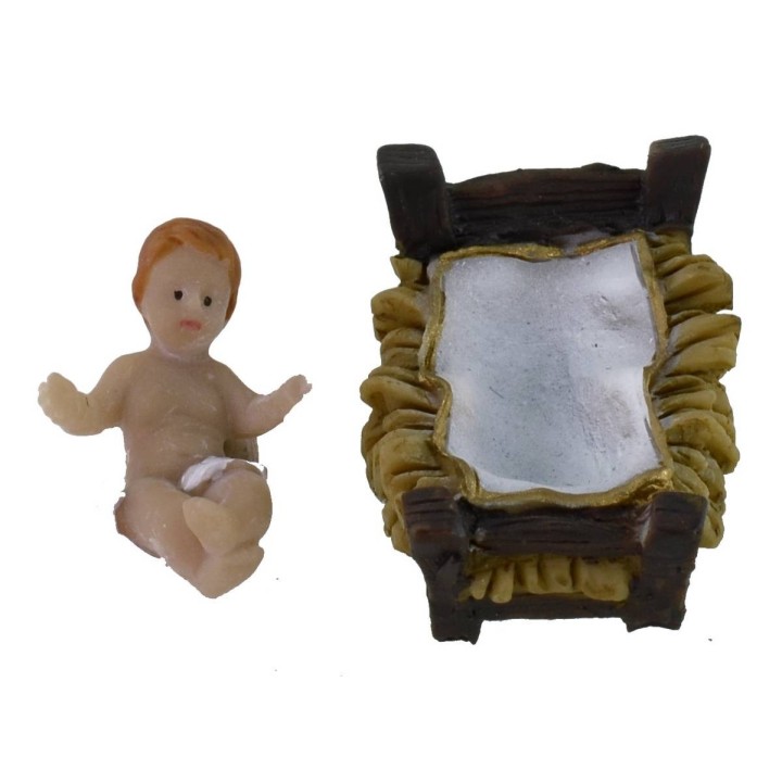 Set 10 figures 7 cm Nativity scene, Magi, angel and camel