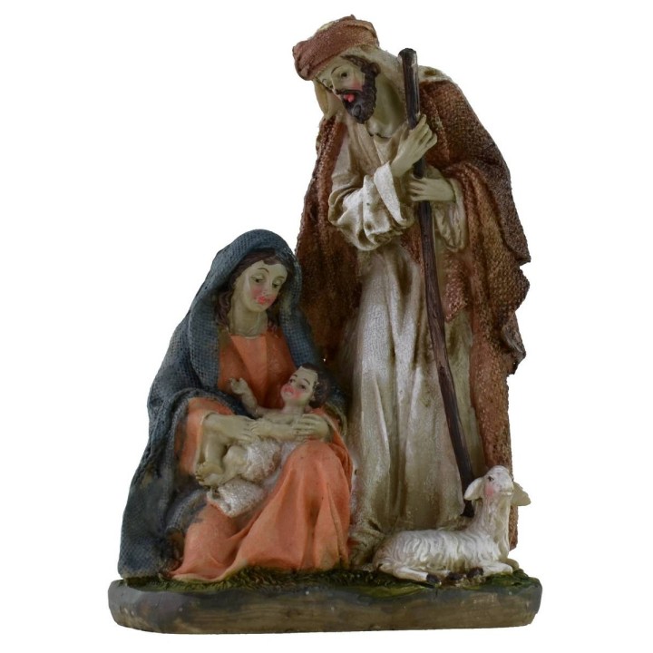 Holy Family monobloc in resin cm 14x8x20 h cm