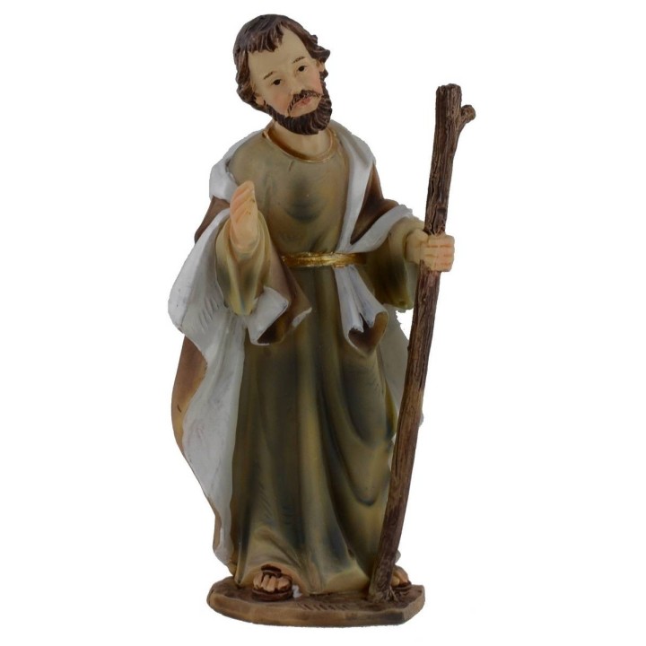 Nativity set of 11 subjects 9 cm in resin