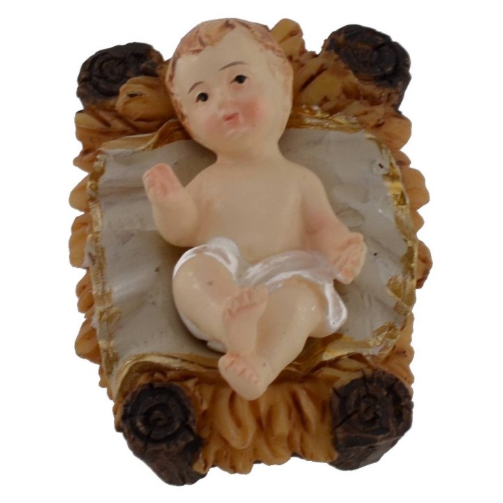 Nativity set of 11 subjects 9 cm in resin