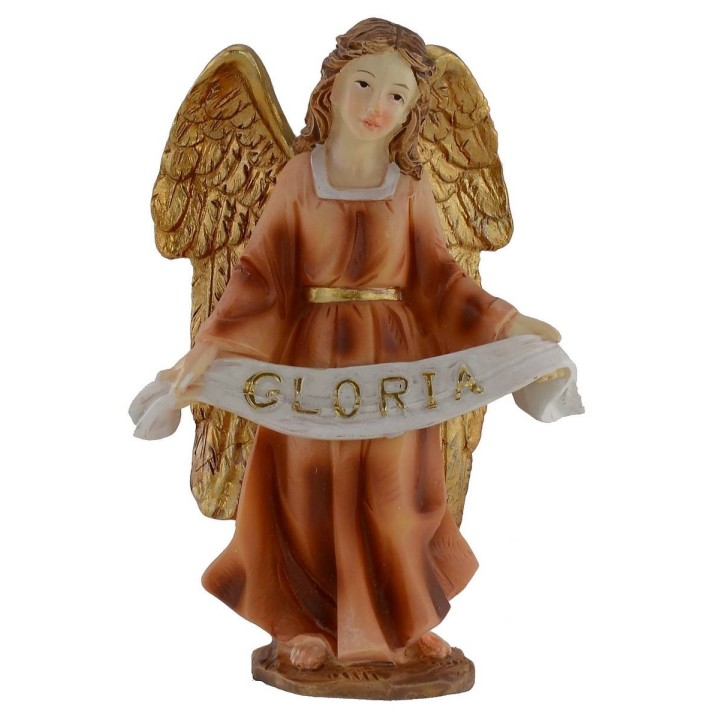 Nativity set of 11 subjects 9 cm in resin