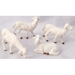 Set 4 pecore per statue cm 15 - PG15