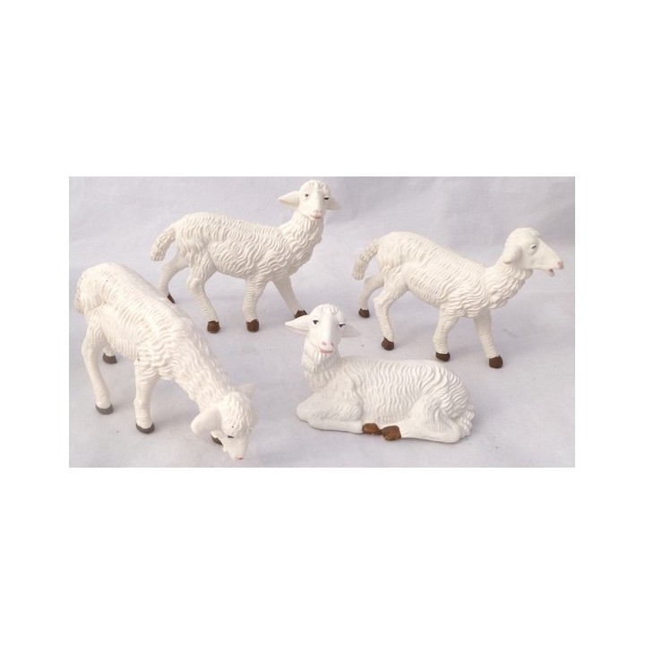 Set 4 pecore per statue cm 15 - PG15