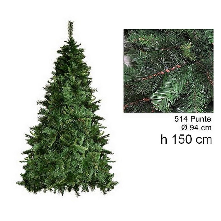 Árbol de Navidad pino brote 150 cm ramas 514