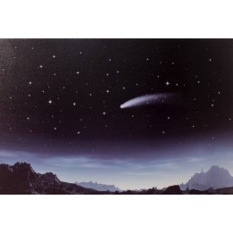 Cielo con cometa, stelle a fibre ottiche ef. 
