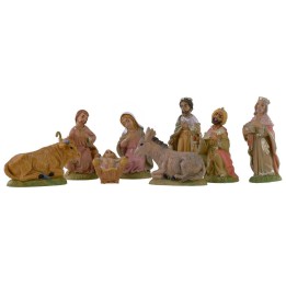 Nativity 8 subjects series 8 cm in pvc