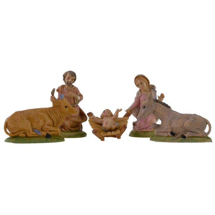 Natividad 5 figuras serie 9 cm en pvc