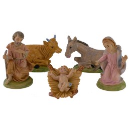 Natividad 5 figuras serie 9 cm en pvc