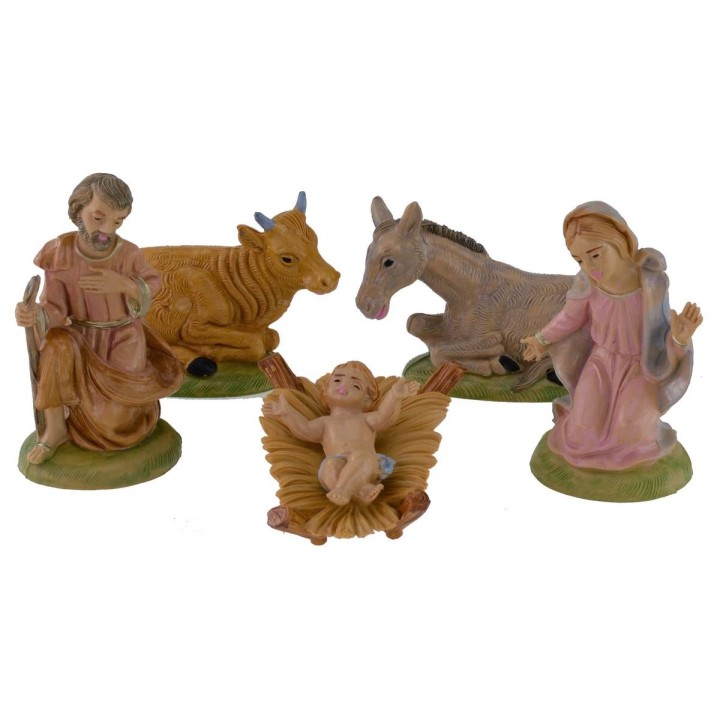 Natividad 5 figuras serie 9 cm en pvc