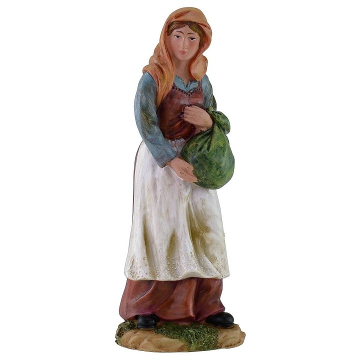 Mujer con fagot de 20 cm en resina